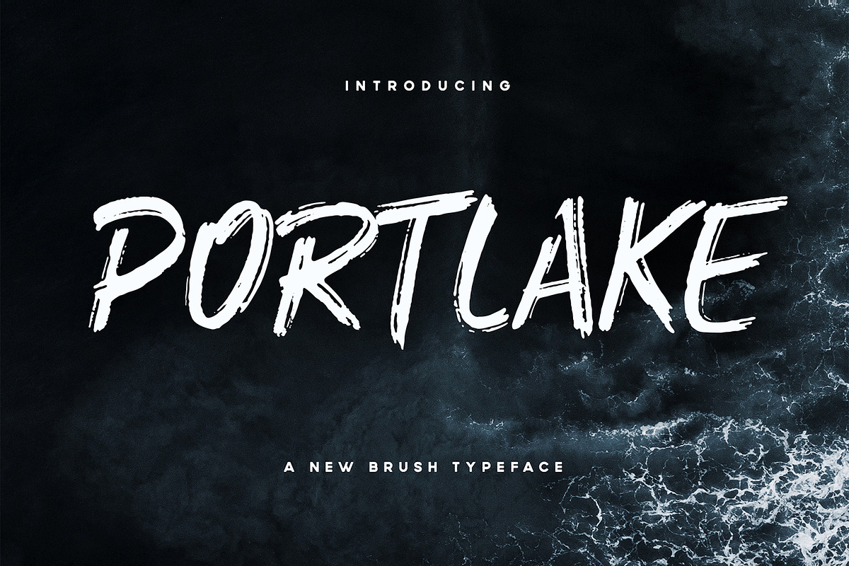 Portlake Brush Typeface
