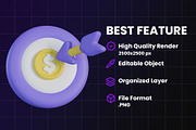 Business 3D Icon Pack, an Object Graphic by Artnivora.Std (Thumbnail 3 of 4)
