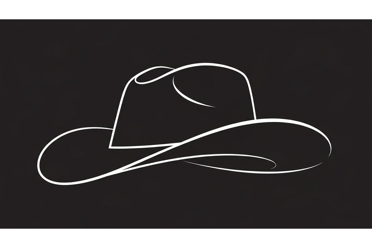 Minimal Cowboy Hat Silhouette Bundle, an Illustration by Designs_River (Photo 42 of 51)