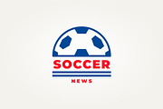 abstract soccer news line art logo, a Branding & Logo Template by Blazybone (Thumbnail 1 of 2)