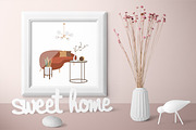 Boho Furniture set. Scene creator, a Decorative Illustration by ApetekMarket (Thumbnail 6 of 8)