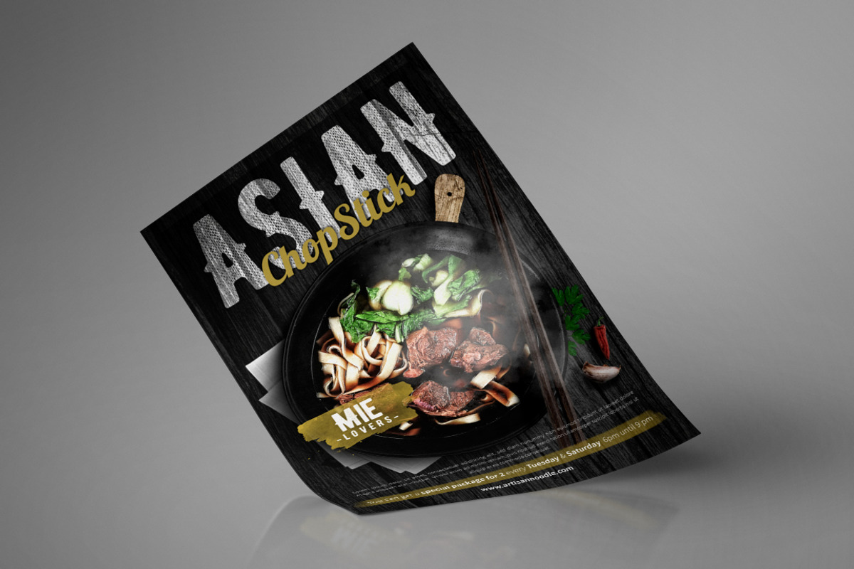 Asian Noodle Flyer, a Flyer Template by monogrph (Photo 2 of 4)