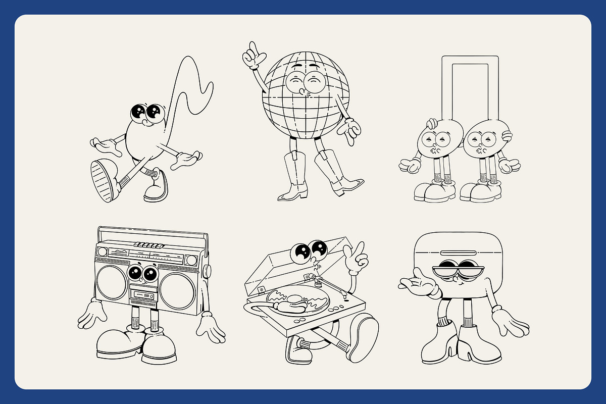Musical Party - Character Collection, an Illustration by Alina Sh (Photo 6 of 9)