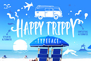 Sale ! 50% off Happy Trippy Typeface, a Font by fopifopi (Thumbnail 1 of 5)