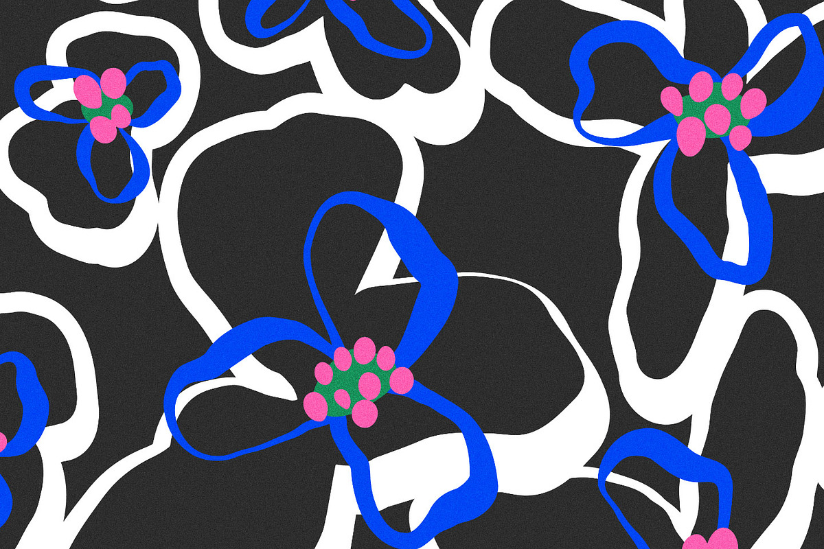 Bold Abstract Modern Floral Pattern, a Pattern Graphic by likorbut (Photo 14 of 14)
