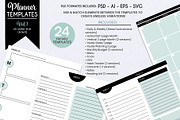 Planner Templates V1 PSD AI SVG EPS, a Templates & Theme by Studio Kitsch (Thumbnail 3 of 4)