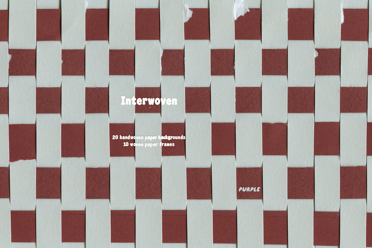 Interwoven Woven Paper Textures, a Texture Graphic by Purple (Photo 13 of 13)