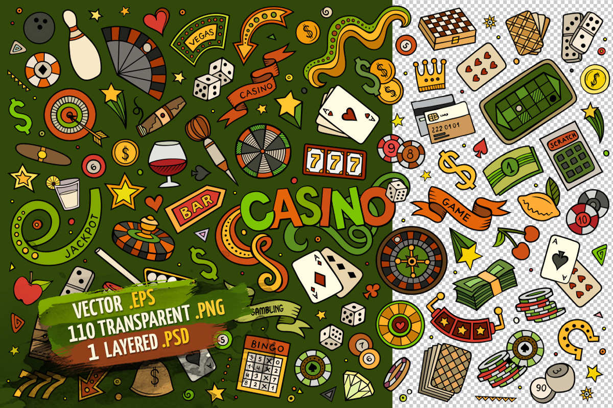Casino Objects & Symbols Set, an Object Graphic by BALABOLKA (Photo 2 of 4)