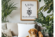 Lilith She Who Will Not Bow witchy, an Object Illustration by Willow Paige Farms (Thumbnail 2 of 9)