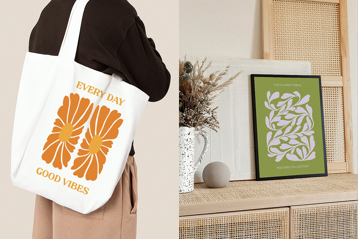 Retro Posters Groovy Flower Market, an Object Graphic by Ayya Studio (Photo 9 of 13)