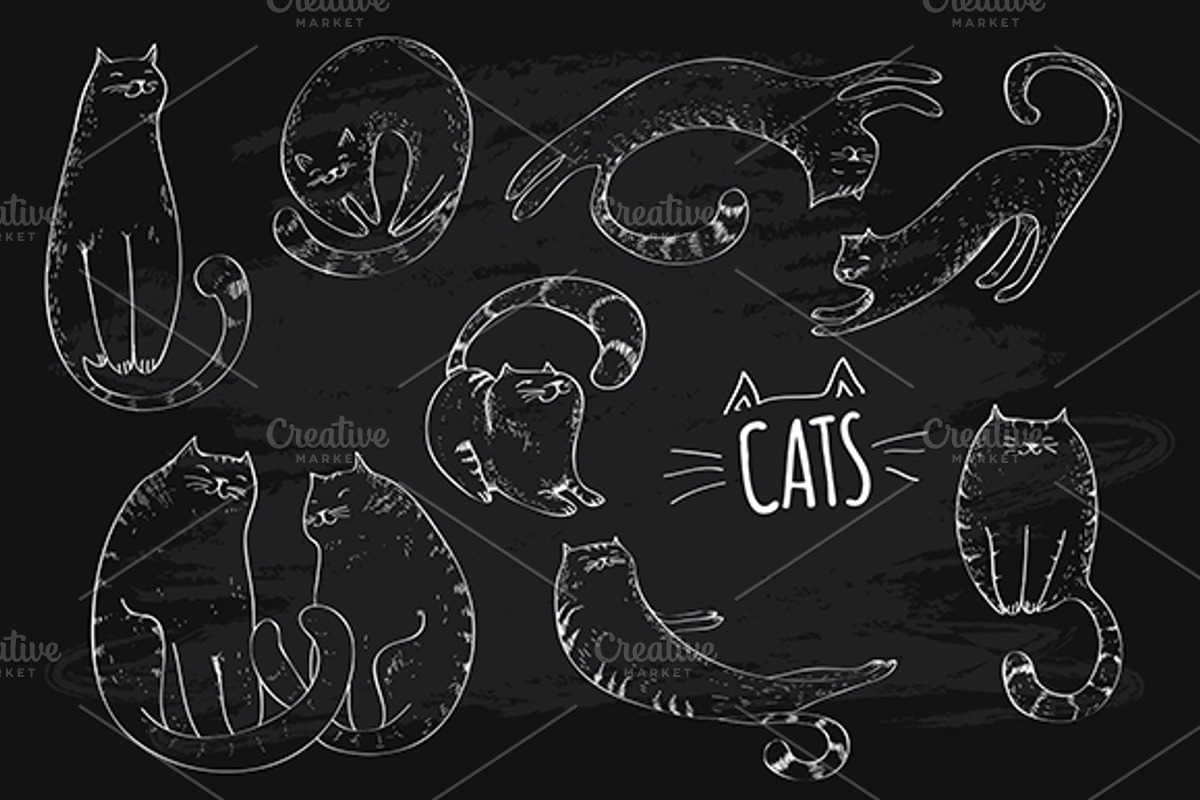 Cute cats. Part 2, an Animal Illustration by Alena Kaz (Photo 2 of 2)