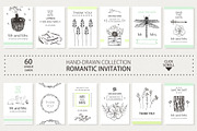 COLLECTION OF ROMANTIC INVITATIONS, an Invitation Template by OlgaAlekseenko (Thumbnail 1 of 3)
