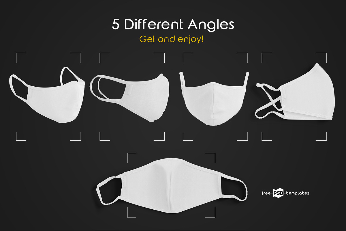 Face Mask Mockup Set, a Mask Mockup by Free-PSD-Templates (Photo 4 of 4)