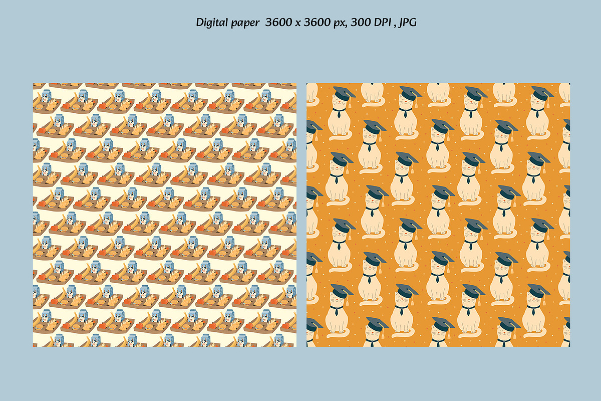Back to School Clipart & Patterns, an Education Illustration by Anna Druzhkova (Photo 8 of 11)