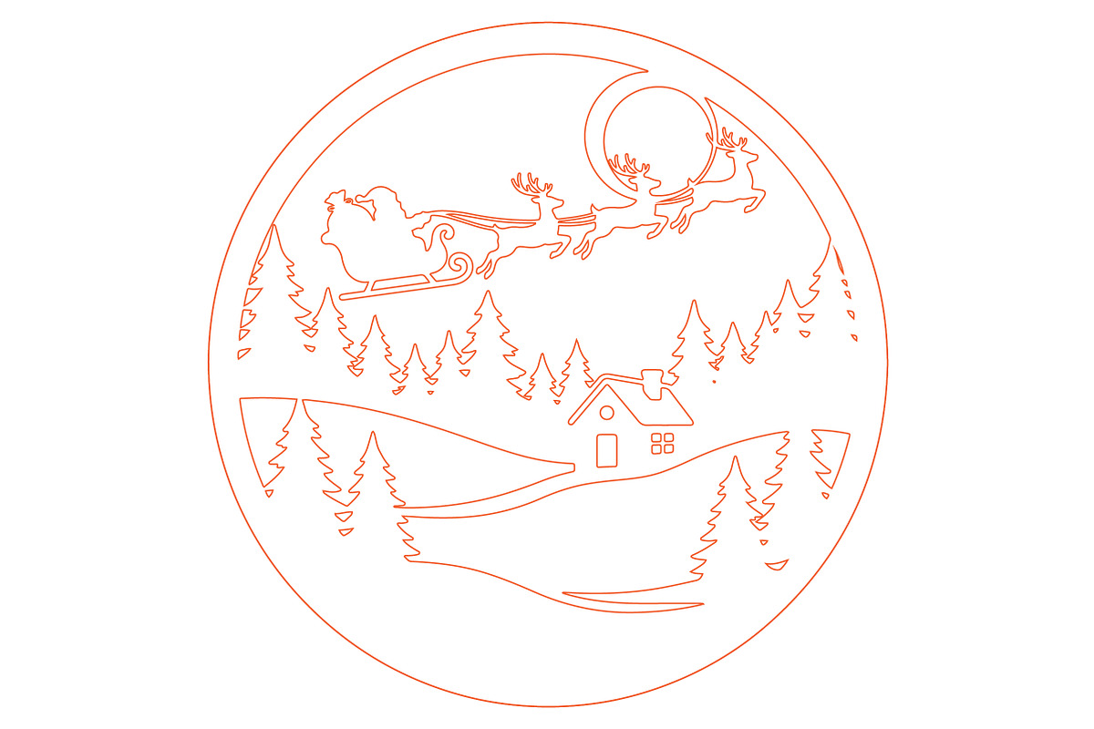 Christmas Sleigh Gnome Laser Cut, a Decorative Illustration by Rose Art (Photo 2 of 3)