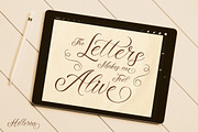 Hilleria, a Script Font by kerismaker (Thumbnail 7 of 12)