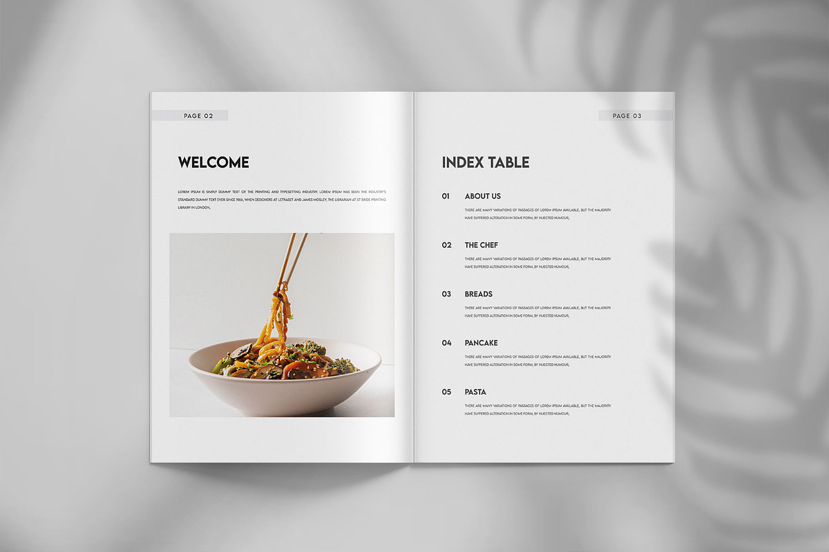 Recipe cookbook layout template, a Brochure Template by Tanmoy Topu (Photo 2 of 7)