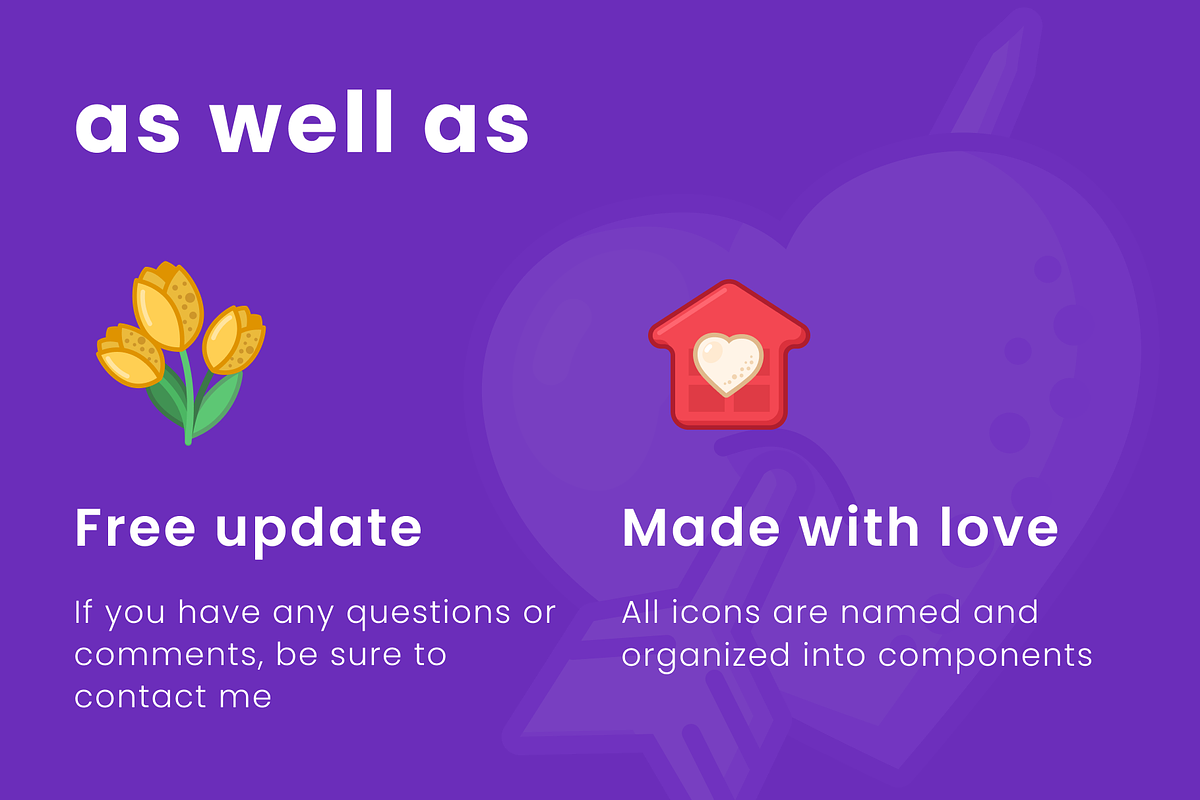 Valentines Day Icons Set, an Outline Icon by Amazing Custom Icons (Photo 6 of 6)