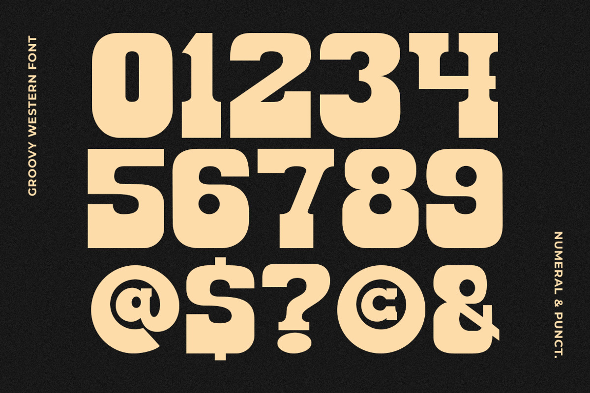 GF Western - Bold Slab Serif Font, a Slab Serif Font by GroovyFontCo (Photo 10 of 10)