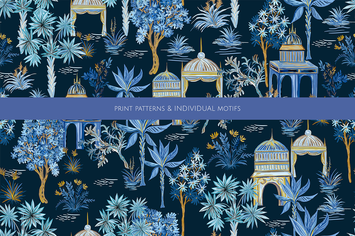 ROYAL Chinoiserie (Pattern & motifs), a Pattern Graphic by HannaStudio (Photo 5 of 8)
