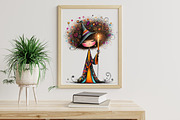 Whimsical Witches Clipart, an Illustration by Libby Wishes (Thumbnail 6 of 7)