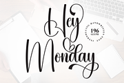 Hey Monday | Script Font, a Handwritten Font by Scratchones (Thumbnail 1 of 9)