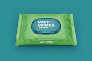 Wet Wipes with Cap Mockup half side, a Cups & Container Mockup by easymock (Thumbnail 7 of 8)