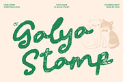 CS Galya Stamp, a Script Font by Craft Supply Co. (Thumbnail 1 of 8)