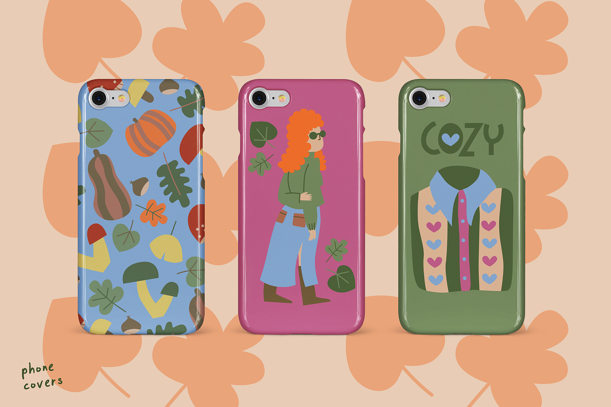 Hello Autumn Vector Set, a Seasonal Illustration by Francesca.Cadei Shop (Photo 11 of 12)