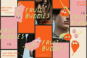 Fruit Buddies - 26 Vector Shapes, an Object Graphic by line & plane (Thumbnail 2 of 9)