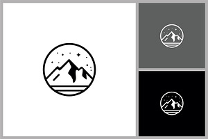 Circular Mountain Adventure Logo, a Branding & Logo Template by quadrazo