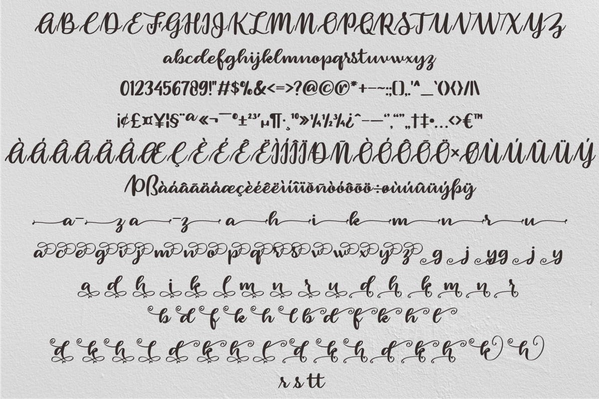 rollcake, a Script Font by N (Photo 8 of 9)
