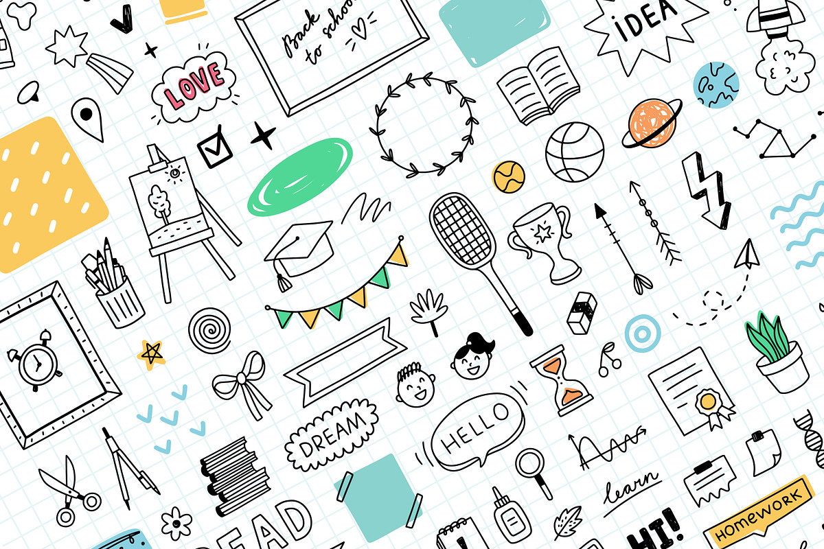 School Doodles, an Education Illustration by Redchocolate (Photo 3 of 9)