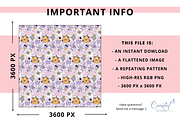 Coquette Halloween Seamless Pattern, a Pattern Graphic by Coastal 5 Designs (Thumbnail 3 of 3)