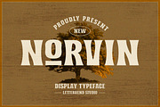 Norvin - Display Typeface, a Sans Serif Font by Letterhend Studio (Thumbnail 1 of 9)