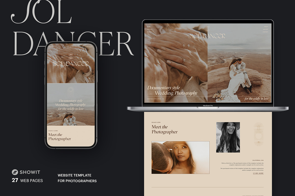Earthy | Showit Website Template, a Websites & App Template by Studio Leelou (Photo 1 of 13)