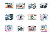 90s Photo Cameras, an Illustration by Design Market (Thumbnail 2 of 3)