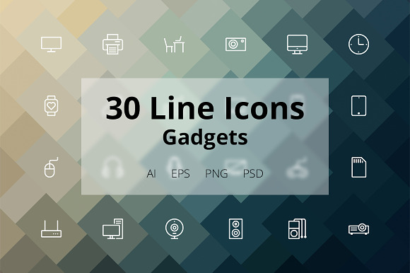 Gadgets Line Icons