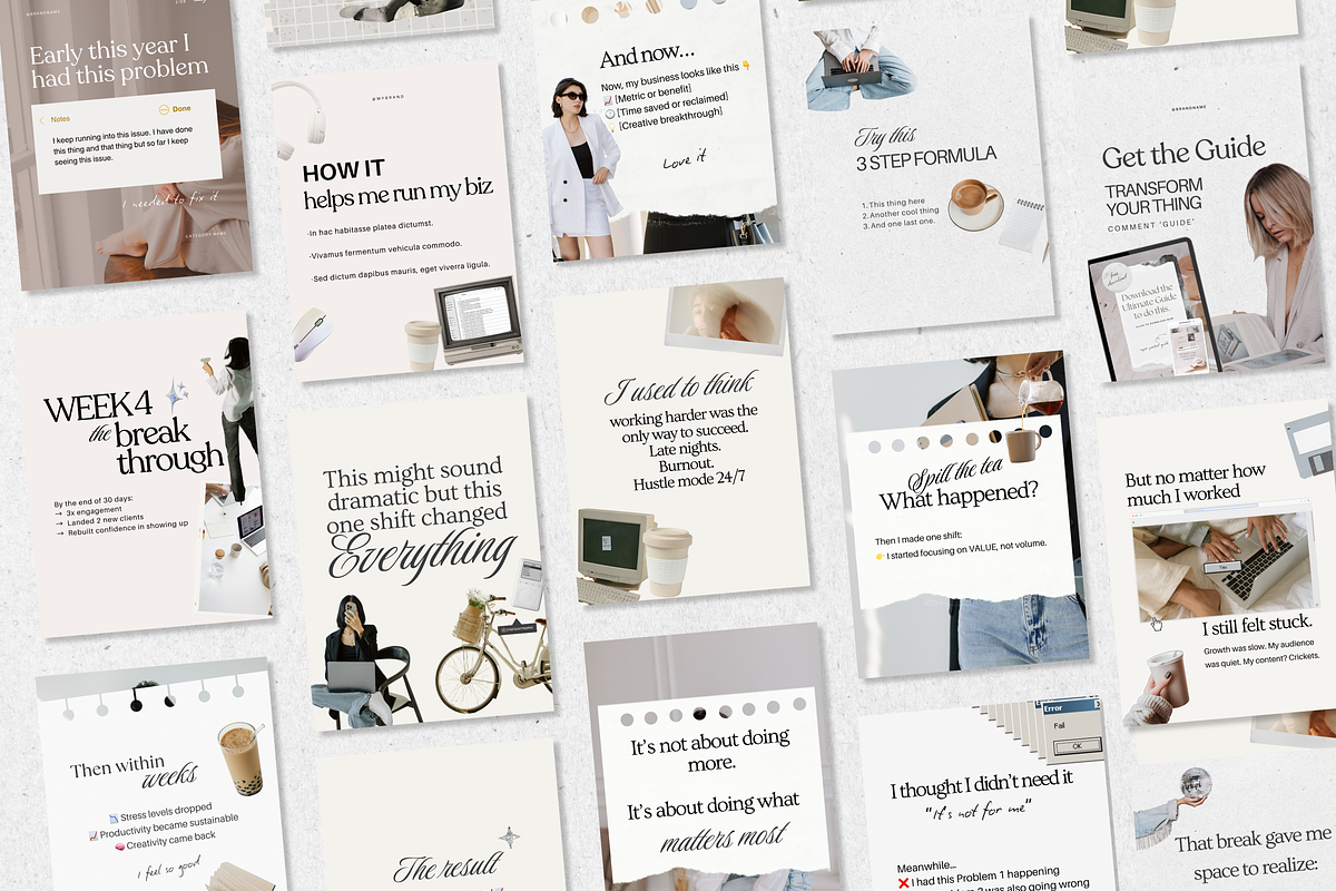 Storytelling Instagram Carousels, a Templates & Theme by Tabitha Emma (Photo 7 of 10)