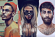 Exotic Canvas PS Actions Bundel, an Action Add-On by Amorjesu.com (Thumbnail 63 of 104)