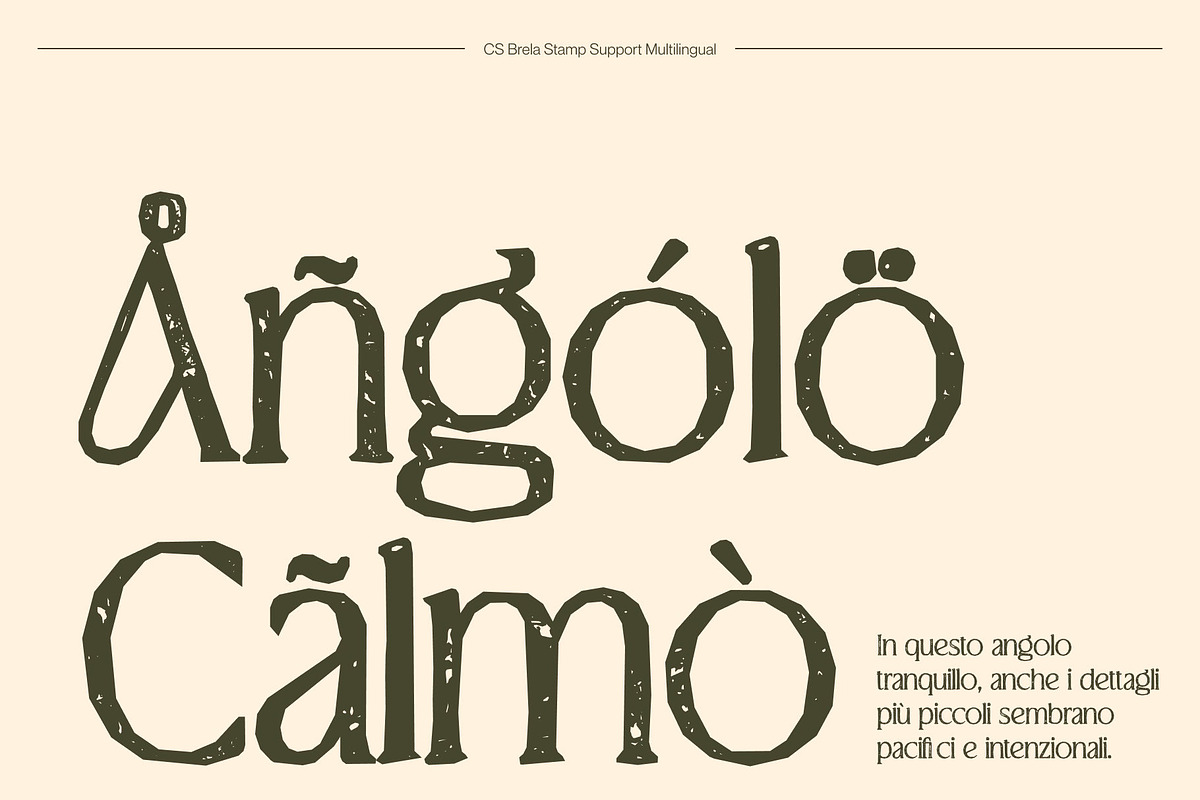 CS Brela Stamp, a Serif Font by Craft Supply Co. (Photo 7 of 8)