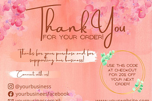 Thank You Cards Business CANVA