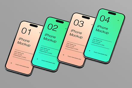 Wallpaper Screen | iPhone Mockup, an iPhone Mockup by jiwstudio