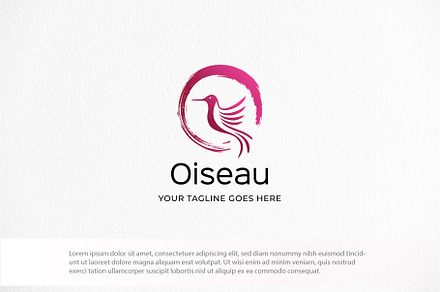 "Oiseau" | Beautiful Bird Logo