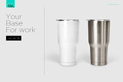 30 oz Stainless Tumbler Mock-up, a Cups & Container Mockup by Mocca Mockups Store (Thumbnail 6 of 7)