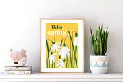 Hello Spring - set posters with, a Card Template by Tati_Kli (Thumbnail 2 of 5)