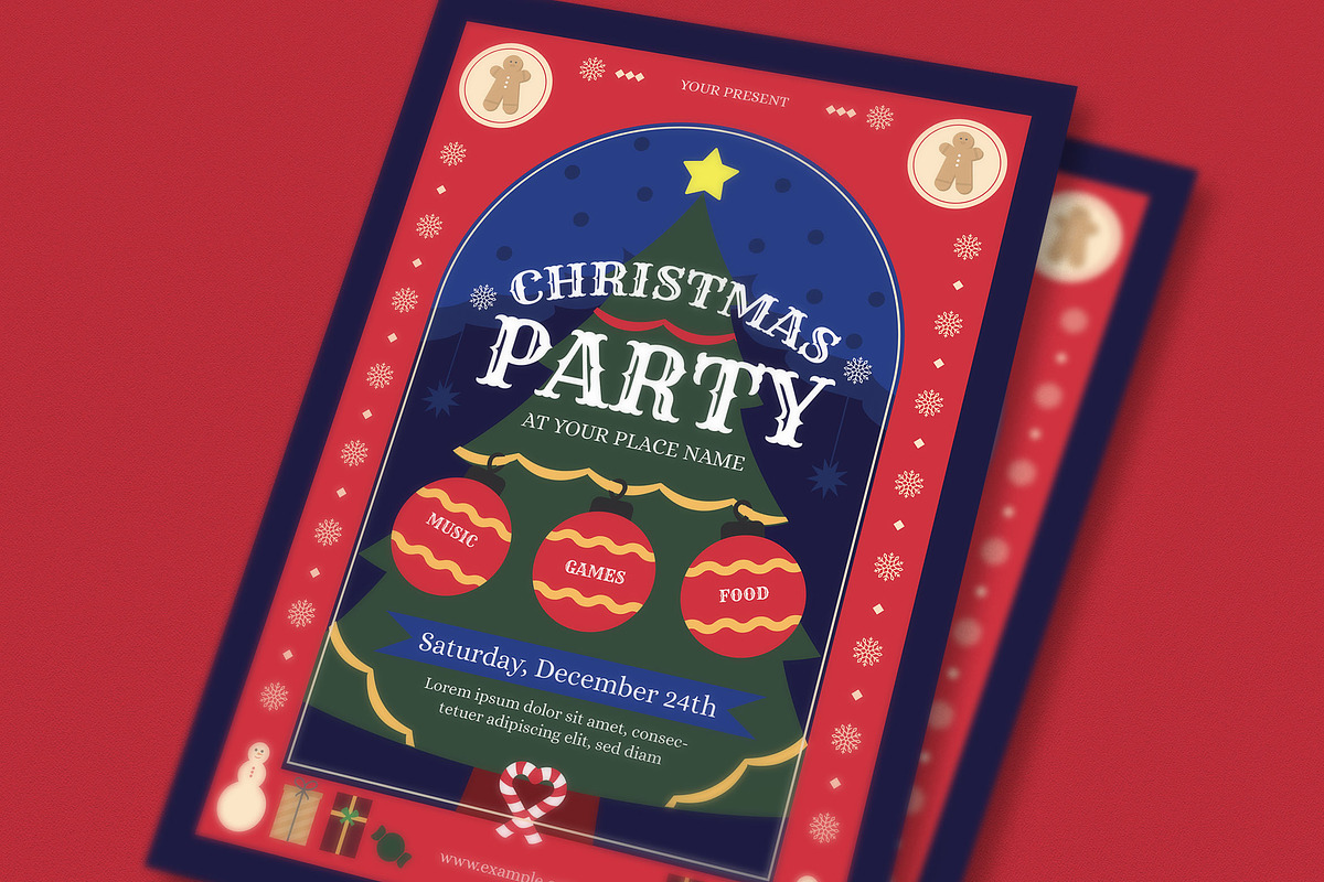 Christmas Flyer Set, a Flyer Template by graphicook (Photo 3 of 3)
