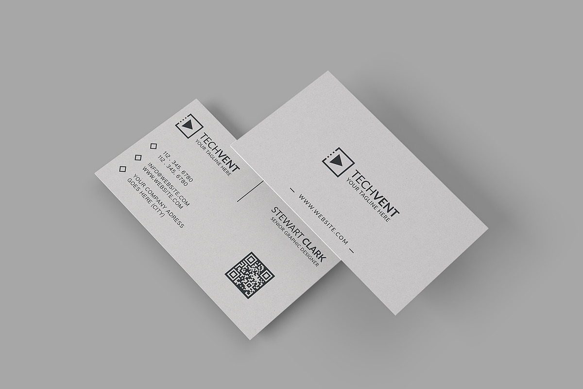 Gray Minimal Business Card, a Business Card Template by Shahjhan (Photo 1 of 5)