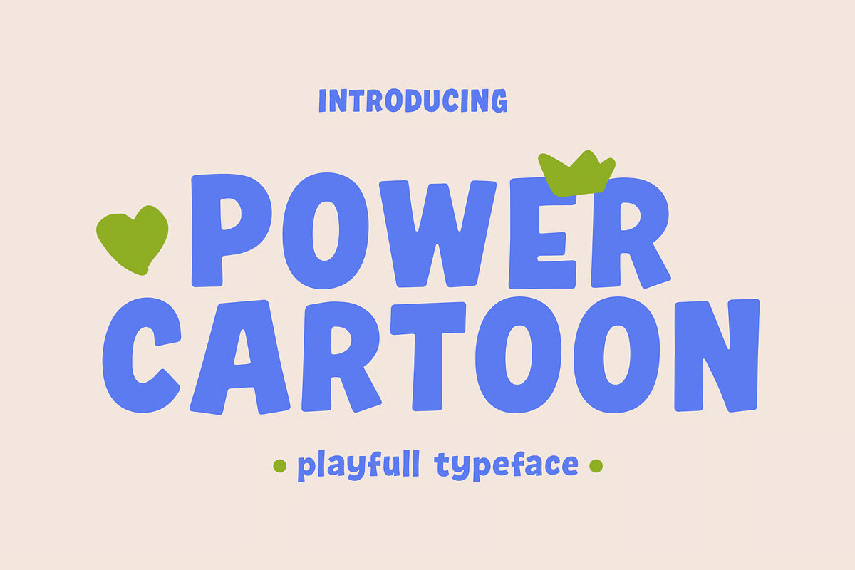 Power Cartoon – Playful Kids Font, a Sans Serif Font by Brand Earth (Photo 1 of 8)