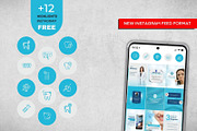 Dental Clinic Social Media Blue Pack, a Social Media Template by Gomes Web (Thumbnail 4 of 4)